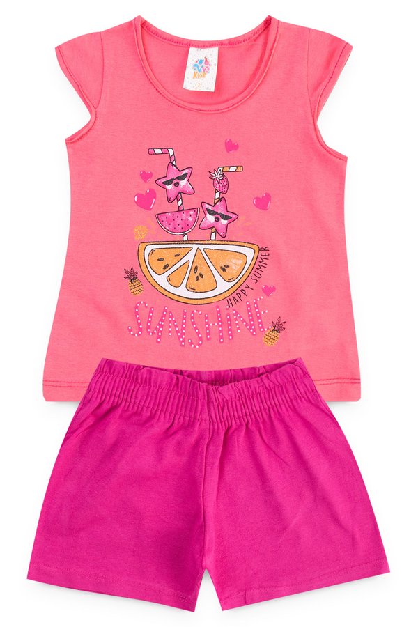 conjunto infantil feminino sunshine lilas