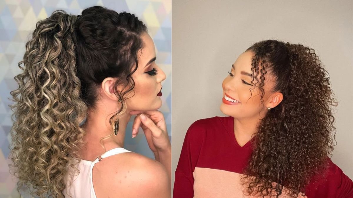 penteado com rabo de cavalo