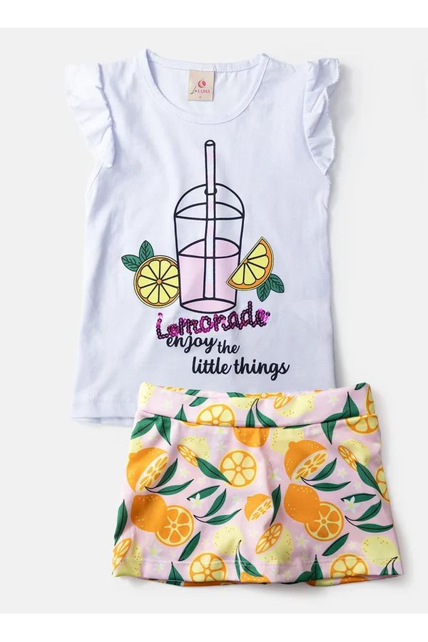 05 conjunto infantil feminino lemonade branco 448 laluna