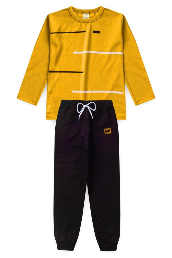 meia estacao listras amarelo